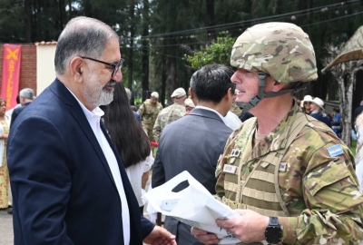 El intendente Jorge acompa&ntilde;&oacute; el relevo de autoridades del GAM 5