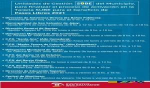 Ultimos d&iacute;as para la "SUBE" libre