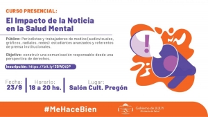 Capacitaci&oacute;n "El impacto de la noticia en la Salud Mental"