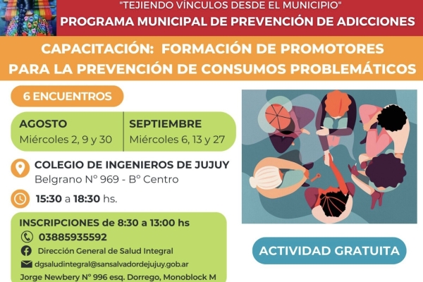 Inscriben para capacitaci&oacute;n en Prevenci&oacute;n de Consumo Problem&aacute;tico