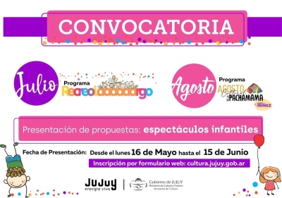 Convocatoria para programas culturales