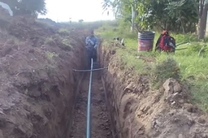Agua Potable de Jujuy y Municipalidad de San Pedro avanzan con la obra de red de agua para el barrio Los Lapachos