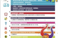 Servicios municipales por los feriados de carnaval