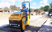 Agua Potable sum&oacute; equipamiento para restaurar calzadas