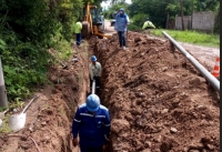 Interconexi&oacute;n en la red de agua potable en El Ceibal