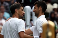Cachín perdió con Djokovic en Wimbledon