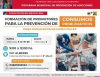 Capacitan promotores en Prevención de Consumos Problemáticos