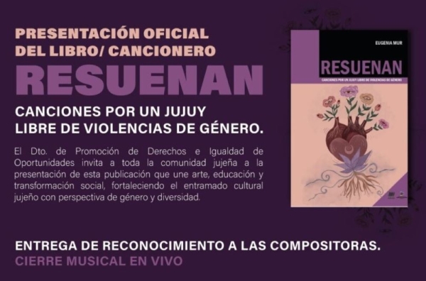 Presentan el libro&ndash;cancionero &ldquo;RESUENAN&rdquo;
