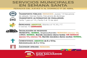 As&iacute; ser&aacute;n los servicios en Capital por Semana Santa