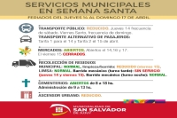 As&iacute; ser&aacute;n los servicios en Capital por Semana Santa