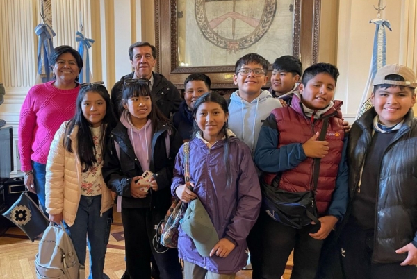 Ni&ntilde;os y ni&ntilde;as de Maimar&aacute; conocieron el Sal&oacute;n de la Bandera