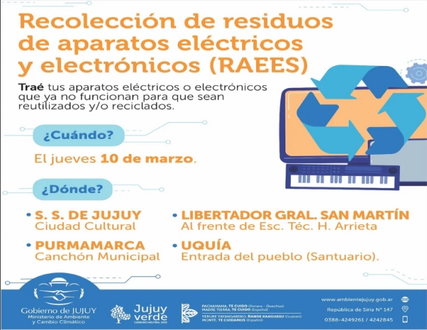 Este jueves es la recolecci&oacute;n de aparatos electr&oacute;nicos