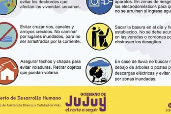 Recomendaciones por temporada de lluvias