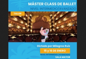 Bailarina del Col&oacute;n brindar&aacute; una master class de Ballet