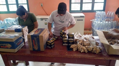 Aprovisionamiento para personal que trabaja en las Yungas