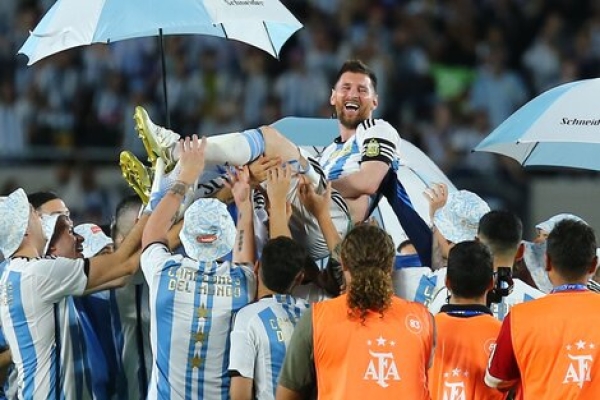 Messi: &quot;Tengo una felicidad inmensa de ver a todo el pueblo argentino disfrutando&quot;