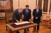Bernis acompa&ntilde;&oacute; la recepci&oacute;n al  embajador de Suecia
