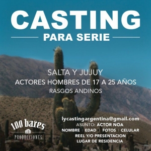 Buscan hombre joven de rasgos andinos para serie