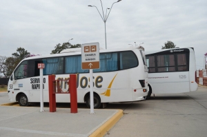 Ya funciona el transporte p&uacute;blico Capital-Aeropuerto-Perico