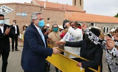 Fernandez despide hoy desde la Quiaca a Evo Morales