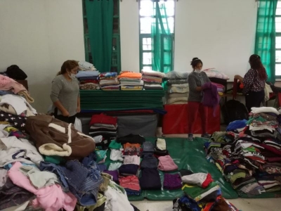 Solidaridad con familias afectadas por temporal