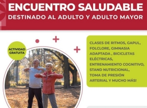 Encuentro Saludable para los adultos mayores en el Xibi Xibi