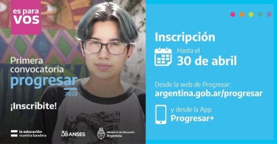 Becas Progresar 2022: convocatoria a estudiantes de 16 y 17 a&ntilde;os