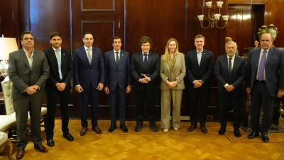 Milei les transmiti&oacute; voluntad pol&iacute;tica a los gobernadores de la UCR y escuch&oacute; reclamos por las cr&iacute;ticas contra Alfons&iacute;n