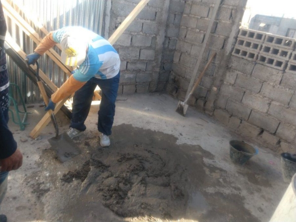 Pagan multas con  tareas de albañilería