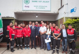 Sadir inaugur&oacute; una base operativa del SAME en El Carmen