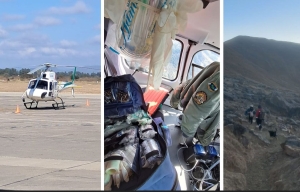 Caspalá. Helicóptero sanitario salvó la vida de una mujer