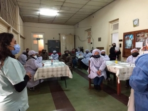 Profundizan protocolos de bioseguridad en Hogares de Abuelos