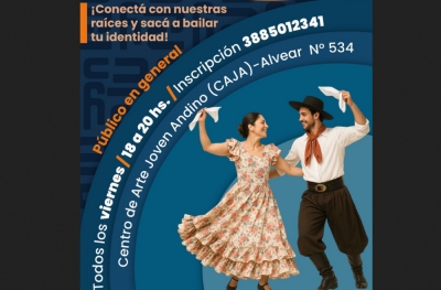 Invitan a taller gratuito de folclore
