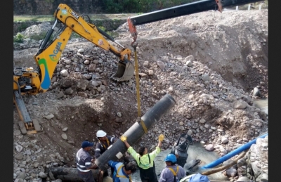 R&iacute;o Xibi Xibi.Agua Potable reparo de emergencia colector cloacal