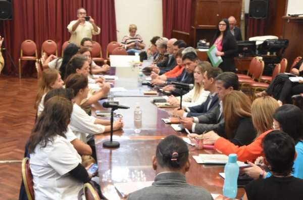 La Comisi&oacute;n de Salud y la de Trabajo recibieron a distintos representantes de trabajadores de la salud