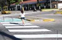 Demarcaci&oacute;n y pr&oacute;ximas semaforizaciones. Municipalidad refuerza la seguridad vial