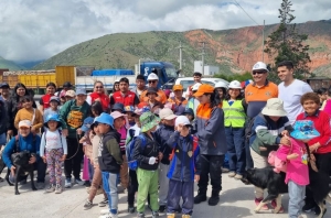 Realizaron un ejercicio de evacuaci&oacute;n parcial en Volc&aacute;n