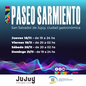 Del jueves al domingo disfrut&aacute; del "Paseo Sarmiento"