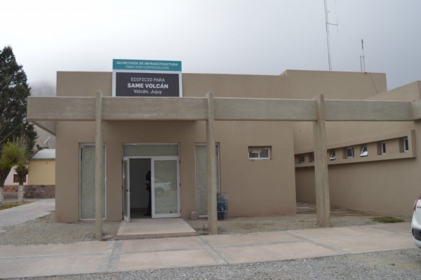 Nueva base operativa del SAME en Volc&aacute;n, pr&oacute;xima a concluir