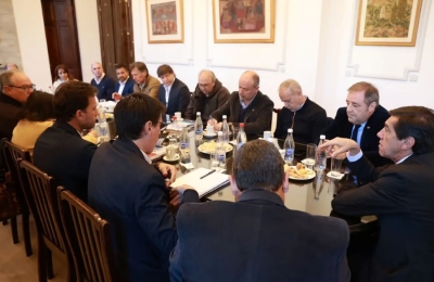 Reuni&oacute;n de gabinete para evaluar el avance del plan de obras en la provincia