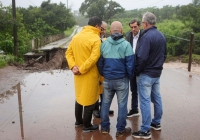 Sadir recorri&oacute; la zona de Huaico afectada por la lluvia