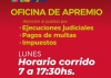 Oficina de Apremio atender&aacute; los lunes en horario corrido