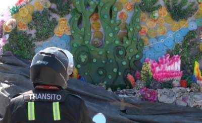 Traslado de carrozas. La Municipalidad despliega operativo de seguridad vial