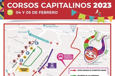 Medidas de precauci&oacute;n en el tr&aacute;nsito vehicular durante los Corsos Capitalinos