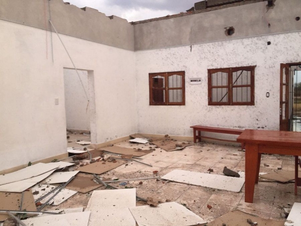 Temporal de viento en el ramal: Asistencia de Defensa Civil