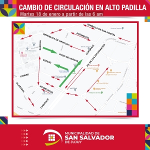 Cambio de circulaci&oacute;n en Alto Padilla