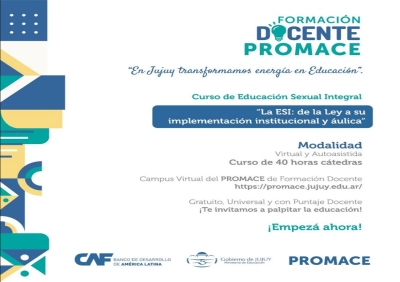 Curso de ESI con puntaje para docentes de la provincia