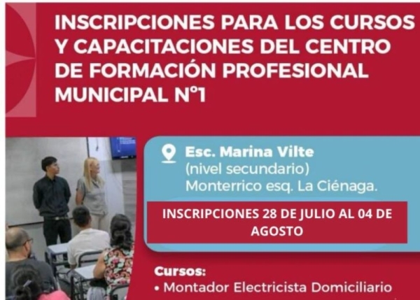 Inscripciones abiertas en el Centro de Formaci&oacute;n Municipal