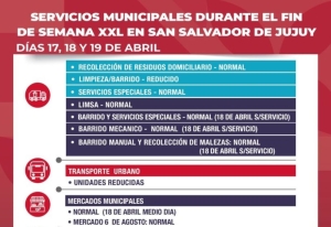 Servicios municipales durante el fin de semana XXL