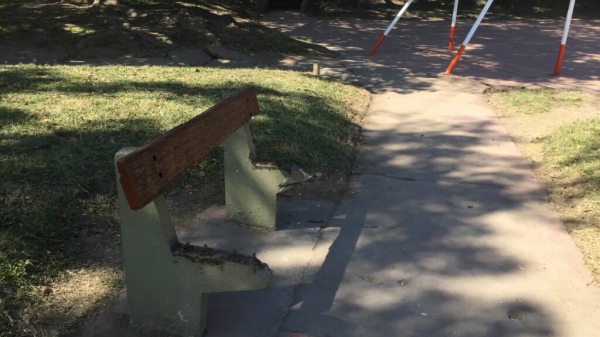 Actos de vandalismo en la Plaza San Marino